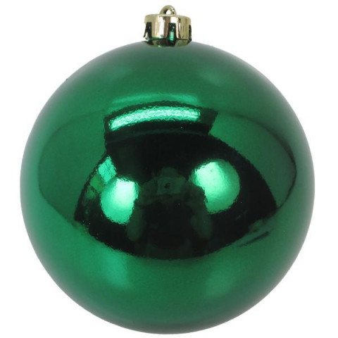 Новогодний шар Yes! Fun, пластик, 15 cм, зеленый, глянец (974912)