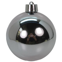 Новогодний шар Yes! Fun, пластик, 20cм, серебро, глянец (974918)