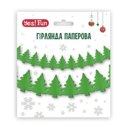 Гірлянда пап.3D Yes! Fun Ялинки 4м зелена (974926) арт: 974926-tp