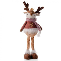 Новогодняя мягкая игрушка Yes! Fun Олень с короной 45 см LED (974928)