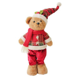 Новогодняя мягкая игрушка Yes! Fun Мишка мальчик 50 см (974931)