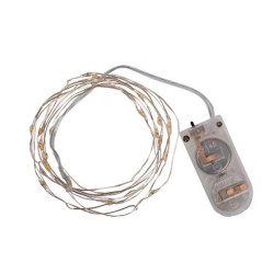 Электрогирлянда Yes! Fun Нить на медной проволоке 20 LED желтая, 2 м статич батарейка (975023)