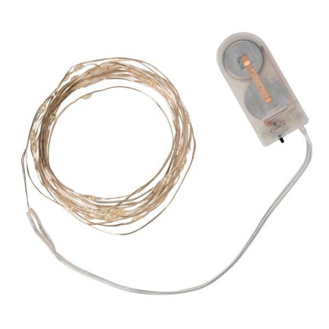 Электрогирлянда Yes! Fun Нить на медной проволоке 40 LED хол-белая 4 м статич батарейки (975028)