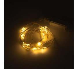Электрогирлянда Yes! Fun Нить на медной проволоке 60 LED тепло-белая 6 м статич батарейки (975030)