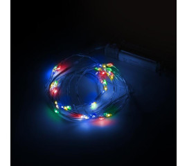 Електрогірлянда Yes! Fun Нитка на мідному дроті 60 LED різнокольор 6 м статич батарейки (975031) арт: 975031-tp