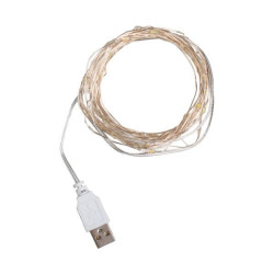Електрогірлянда Yes! Fun Нитка на мідному дроті 50 LED теплий білий 5 м статич USB (975040) арт: 975040-tp