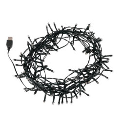 Електрогірлянда Yes! Fun Нитка 120 LED, теплий білий, 8,4 м, мерехтіння, USB (975064) арт: 975064-tp