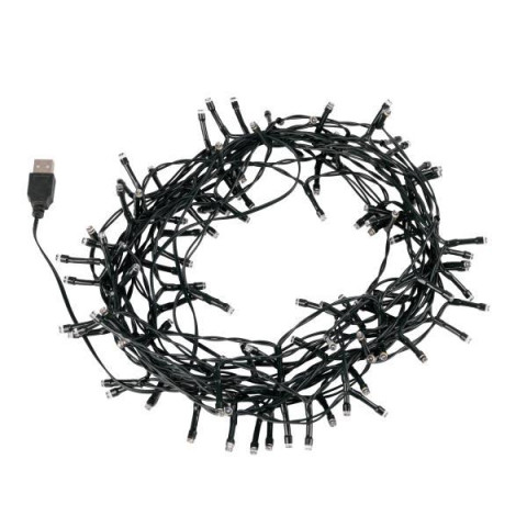 Електрогірлянда Yes! Fun Нитка 120 LED, теплий білий, 8,4 м, мерехтіння, USB (975064) арт: 975064-tp