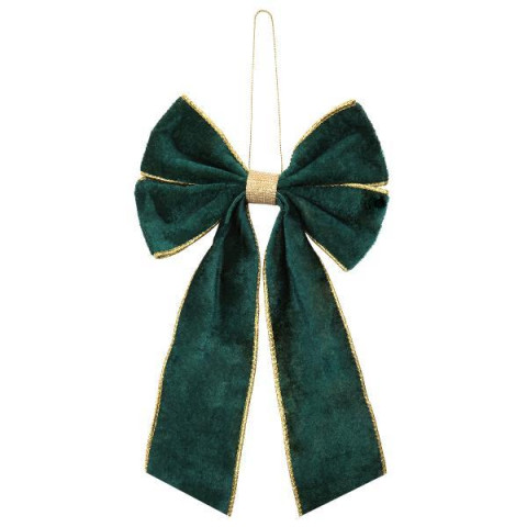 Украшение декоративное Yes! Fun Бант 28x16см изумрудный (975078)