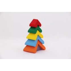 Пирамидка Цветная елочка, Komarovtoys (A 348)