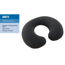 Подушка надувн., черн., дуга,вельвет, 36*30*10см, в кор. 19*12*3см, INTEX 