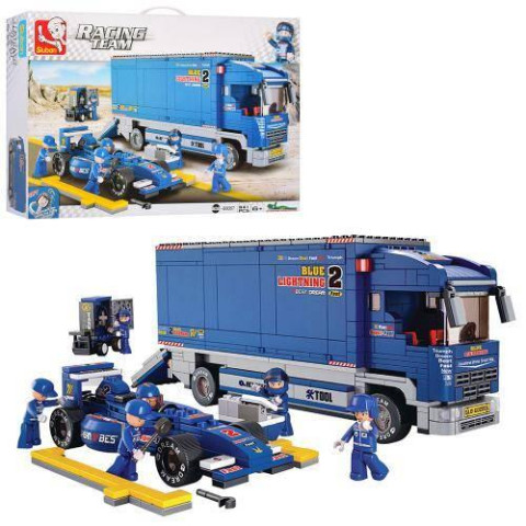 Конструктор "SLUBAN" "Автогонки" 641 дет., в кор. 52*38*8см  арт: M38-B0357