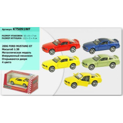 Машина метал. "Kinsmart" "Ford Mustang GT 2006", в кор. 16*8,5*7,5см