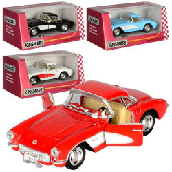 Машина метал. "Kinsmart" "CHEVROLET CORVET", 1:34, откр. двери, в кор. 16*8,5*7,5см