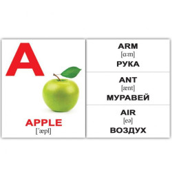 Картки міні англійські "Alphabet" 26 карт., у пак. 8*10см, ТМ Вундеркінд із співом