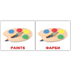 Картки міні українсько-англійські "Іграшки/Toys" 40 карт., у пак. 8*10см, ТМ Вундеркінд із співом