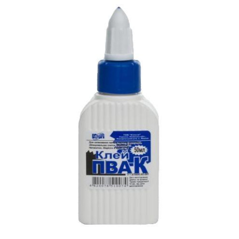 Клей ПВА 50мл КиП супер колпачок, 11см