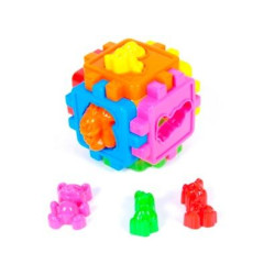 Куб-сортер "Логический, с животными", в 14*14см, ТМ KINDER WAY, Украина