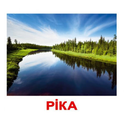 Картки великі українські з фактами, ламіновані "Природа" 20 карт., у пак. 16,5*19,5см