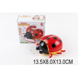 Муз. игрушка "Божья коровка", бат., в кор. 13,5*8*13см