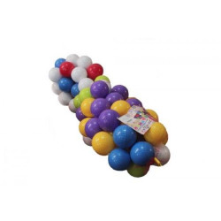 Кульки 100шт, d8см, м'які, в сітці 50*26см, ТМ KINDER WAY, Україна