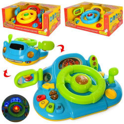 Кермо PLAY SMART "Я теж рулю", RUS, батар., муз., світло., 3 кольори, в кор. 33*22*13см 