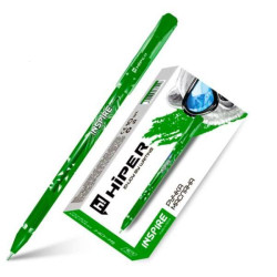 Ручка маслянная Hiper Inspire, 0,7мм, зеленая цена за упак.в упак.10 шт.