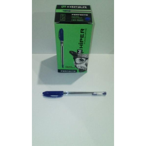 Ручка масляная Hiper Perfecto, 0,7 мм, зеленая цена за уп. 50шт, в корр. 15*8*8см, арт: HO-520зел