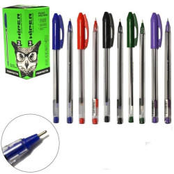 Ручка масляная Hiper Perfecto, 0,7 мм, черная, ЦЕНА ЗА УП. 50ШТ, в корр. 15*9*6см, ТМ Hiper, арт: HO-520чер