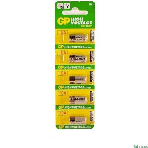 Батарейка GP Alkaline 12.0V, ЦЕНА ЗА УП., В УП.5ШТ, 27A-U5, щелочная, A27, MN27для ПУ, арт: 011504