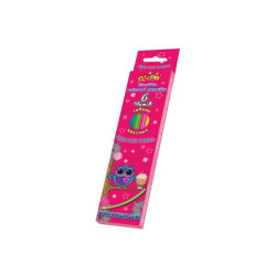Олівці Cute little owl, Kidis, 6 кольорів, в кор. 20*5см 