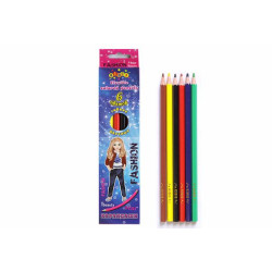 Карандаши "Star model", Kidis, 6 цветов, в кор .20*5см