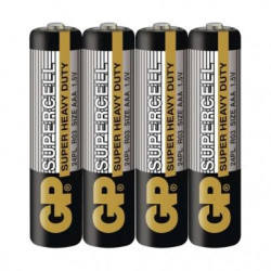 Батарейка GP SUPERCELL, R03 AAA, 24PLEB-S2, солевая, ЦЕНА ЗА УП. 40ШТ