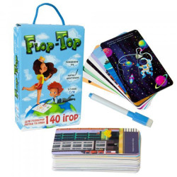 Настольная развивающая игра "Flop-Top", украинская, в кор. 18,7*12*4,5см, ТМ Стратег, Украина