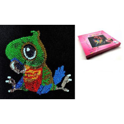 Мозаика из пайеток "Счастливый попугай", в коробке, Колібрі АРТ (APT02-07) 