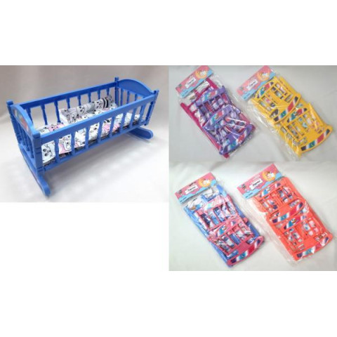 Кровать с постелью, в пак. 40*22см, ТМ M-toys, Украина.