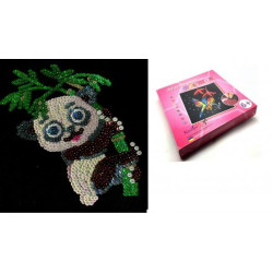 Мозаика из пайеток "Смешная пандочка", в коробке 29х29х4см, Колібрі АРТ (APT02-10) 