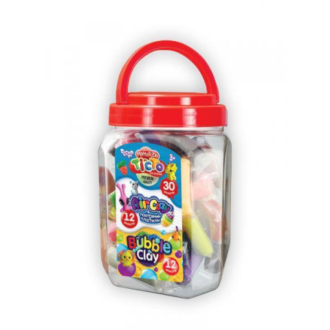 Набор Тесто для лепки Набор для творчества 3 в 1, укр., , Danko Toys (TAB-01-01U) 