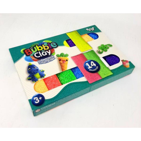  Набір для творчості BUBBLE CLAY, 14 кольорів, російська