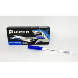Ручка гелева Hiper White Shark, 0,6 мм, синя, ЦІНА ЗА УП. 10ШТ, в кор. 15*7*2см