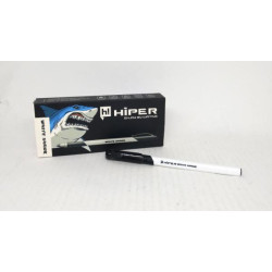 Ручка гелева Hiper White Shark, 0,6 мм, чорна, ЦІНА ЗА УП. 10ШТ, у кор. 15*7*2см