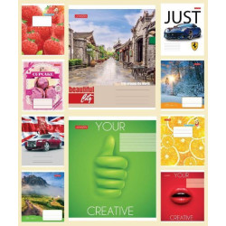 Зошит 24 лист. лінія з УФ-Лак покриттям, серія &quot;МІКС&quot;, ЦІНА ЗА УП. 20ШТ, ТМ Фемілі Лайн, ЦІНА ЗА УП. 20ШТ (20/400 ) арт: ТЕ945