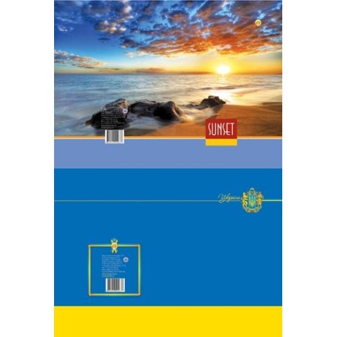 Зошит канцелярський А4, 96л, лінія офсет, ТМ Тетрада, Україна