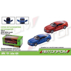 Машина металлическая  "АВТОПРОМ", 2 цвета, 1:35 BMW M850i Coupe, бат., свет, звук, откр.двери (68415)