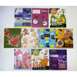 Зошит 48 аркушів, клітинка, ЦІНА ЗА УП. 10ШТ, Фемілі Лайн Holographik Silver, ТМ Тетрада, Україна арт: ТЕ33016