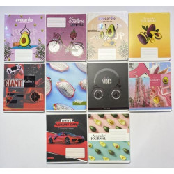 Зошит 36 листов, клетка ЦЕНА ЗА УП. 20ШТ, Фемили Лайн гибрид+УФлак избранная, ТМ Тетрада, Украина