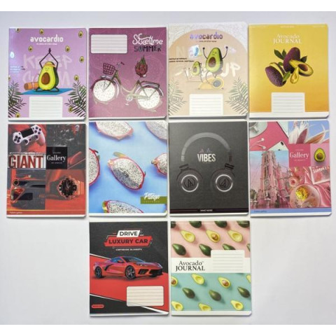 Зошит 36 листов, клетка ЦЕНА ЗА УП. 20ШТ, Фемили Лайн гибрид+УФлак избранная, ТМ Тетрада, Украина