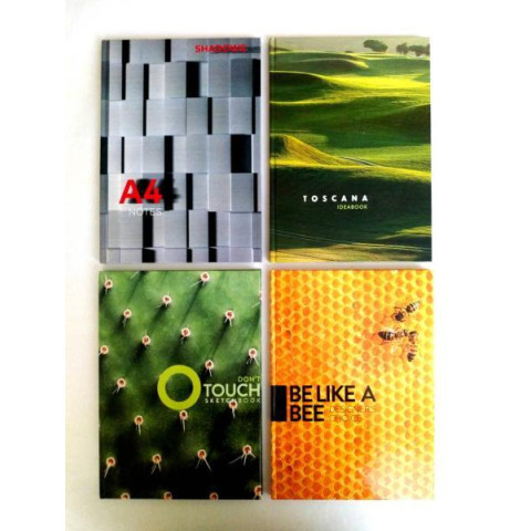 Книга комора А4, тв.лам.обкладинка, 80 аркушів. оф., клітинка, 28*20*15см, ТМ Колорит, Україна арт: ЗОл-80