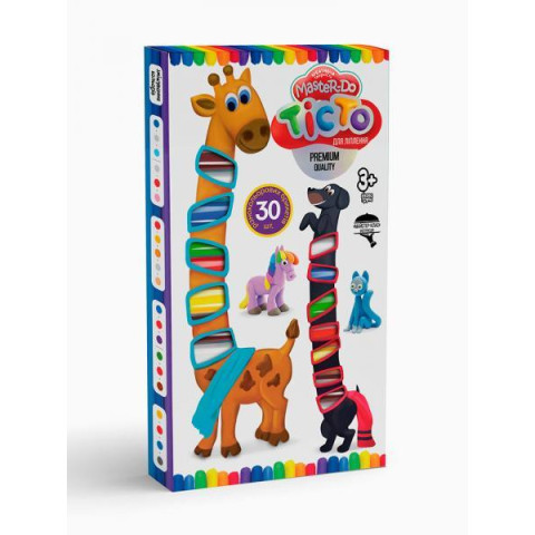  Тісто для ліплення «Master Do», 30 кольорів, українська