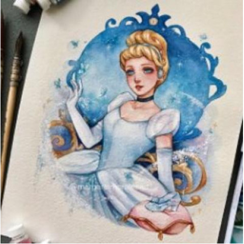 Алмазна мозаїка  Супергерої. Попелюшка, 30х40см, полотно на підрамнику, Dreamtoys (H8737-1)